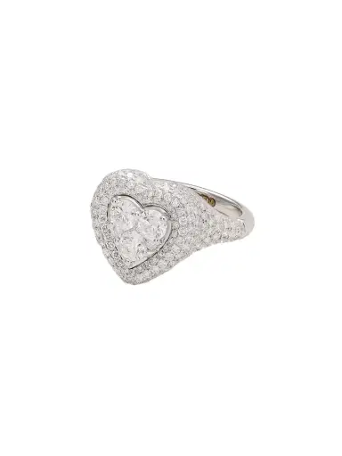 Kamyen Manaal 18-karat White Gold Diamond Pinky Ring | Thumbnail 1 Kamyen Manaal 18-karat White Gold Diamond Pinky Ring | Thumbnail 1