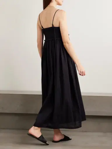 Posse Danielle Lace-trimmed Cotton Midi Dress | Thumbnail 3 Posse Danielle Lace-trimmed Cotton Midi Dress | Thumbnail 3