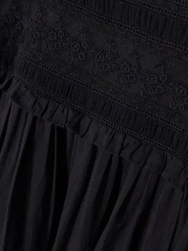 Posse Danielle Lace-trimmed Cotton Midi Dress | Thumbnail 4 Posse Danielle Lace-trimmed Cotton Midi Dress | Thumbnail 4