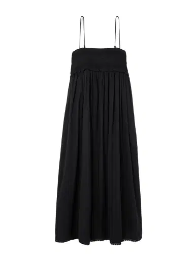 Posse Danielle Lace-trimmed Cotton Midi Dress | Thumbnail 1 Posse Danielle Lace-trimmed Cotton Midi Dress | Thumbnail 1
