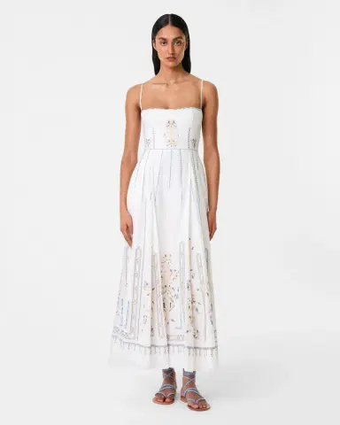 Emporio Sirenuse Valya Dress with Lace Embroidery | Thumbnail 9 Emporio Sirenuse Valya Dress with Lace Embroidery | Thumbnail 9
