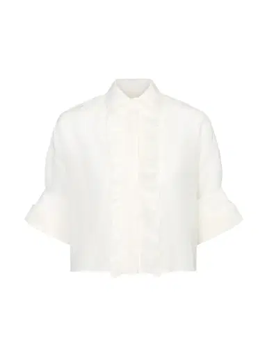 TWP Cotton Silk Organza Next Ex Shirt with Ruffle | Thumbnail 1 TWP Cotton Silk Organza Next Ex Shirt with Ruffle | Thumbnail 1