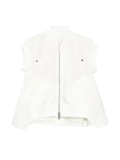 Sacai Nylon Twill x Wool Suiting Vest | Thumbnail 1 Sacai Nylon Twill x Wool Suiting Vest | Thumbnail 1
