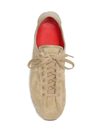 Jacquemus Men's Les Tennis Sneakers - Dark Beige | Thumbnail 4 Jacquemus Men's Les Tennis Sneakers - Dark Beige | Thumbnail 4