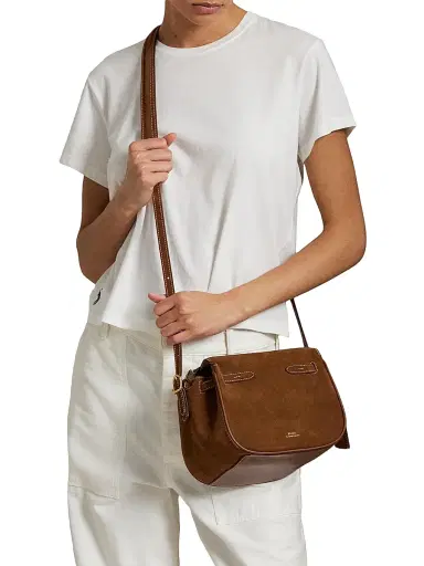 Polo Ralph Lauren Women's Small Suede-Leather Satchel | Thumbnail 3 Polo Ralph Lauren Women's Small Suede-Leather Satchel | Thumbnail 3