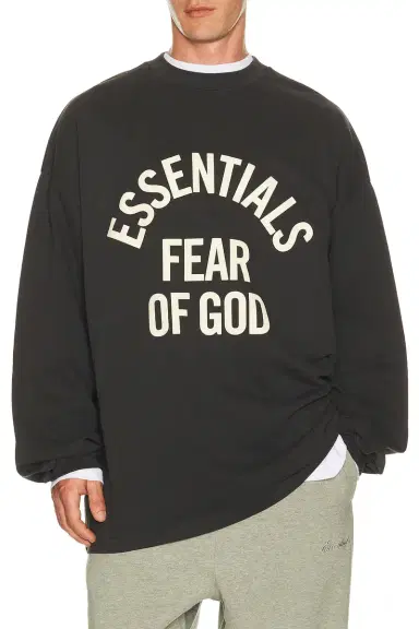Fear of God Essentials Campus 90's Long Sleeve Tee | Thumbnail 1 Fear of God Essentials Campus 90's Long Sleeve Tee | Thumbnail 1