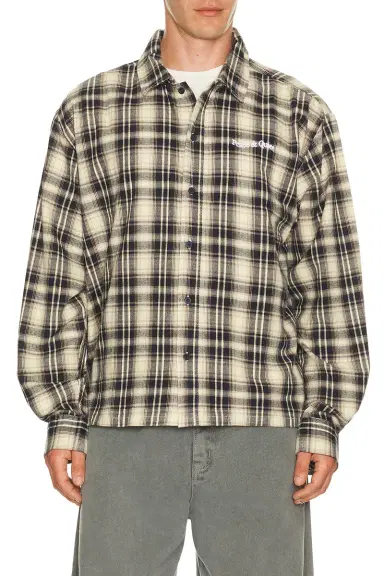 Museum of Peace and Quiet Wordmark Button Up | Thumbnail 1 Museum of Peace and Quiet Wordmark Button Up | Thumbnail 1