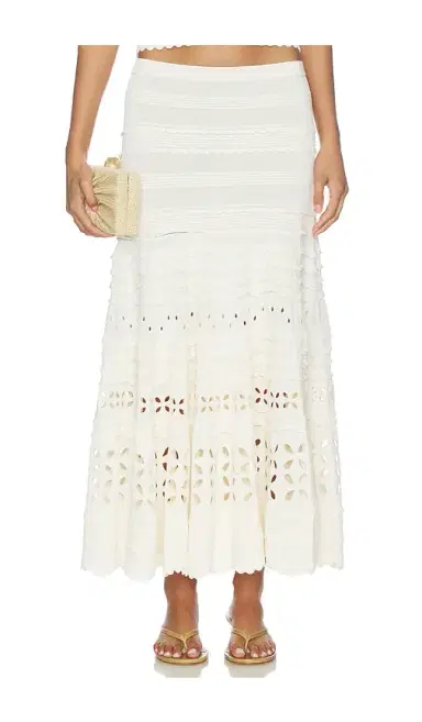 Ulla Johnson Annisa Eyelet Knit Skirt | Thumbnail 1 Ulla Johnson Annisa Eyelet Knit Skirt | Thumbnail 1