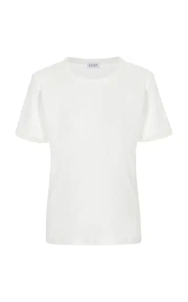 Leset Pointelle-Knit Cotton T-Shirt | Thumbnail 1 Leset Pointelle-Knit Cotton T-Shirt | Thumbnail 1
