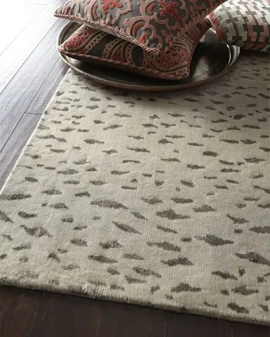 Safavieh Silver Leopard Rug | Thumbnail 2 Safavieh Silver Leopard Rug | Thumbnail 2
