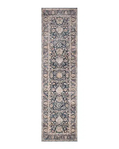 Lauren Ralph Lauren Celia Navy Power-Loomed Runner, 2 ' x 8 ' | Thumbnail 1 Lauren Ralph Lauren Celia Navy Power-Loomed Runner, 2 ' x 8 ' | Thumbnail 1