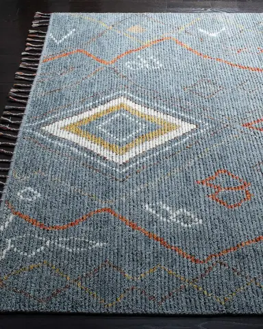 Lauren Ralph Lauren Nahla Blue Hand-Knotted Rug | Thumbnail 2 Lauren Ralph Lauren Nahla Blue Hand-Knotted Rug | Thumbnail 2