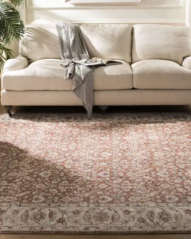 Lauren Ralph Lauren Helena Beige/Light Rust Power-Loomed Rug | Thumbnail 1 Lauren Ralph Lauren Helena Beige/Light Rust Power-Loomed Rug | Thumbnail 1