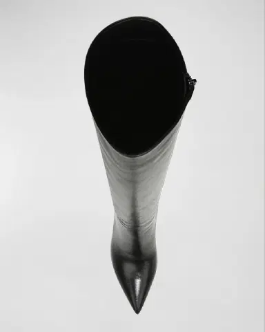 Veronica Beard 95mm Lisa Leather Stiletto Wide-Calf Knee Boots | Thumbnail 4 Veronica Beard 95mm Lisa Leather Stiletto Wide-Calf Knee Boots | Thumbnail 4