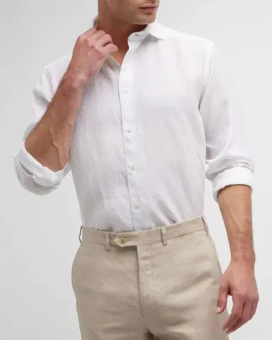 Eton Men's Linen Sport Shirt | Thumbnail 6 Eton Men's Linen Sport Shirt | Thumbnail 6