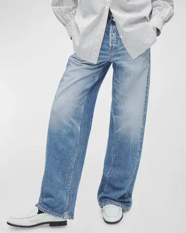 rag & bone rb Miramar Cotton-Terry Wide-Leg Jeans | Thumbnail 3 rag & bone rb Miramar Cotton-Terry Wide-Leg Jeans | Thumbnail 3