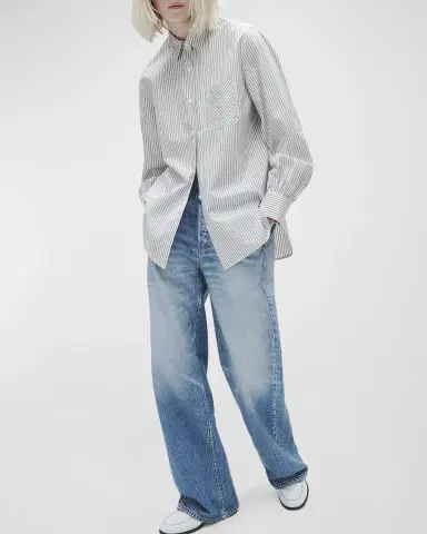 rag & bone rb Miramar Cotton-Terry Wide-Leg Jeans | Thumbnail 4 rag & bone rb Miramar Cotton-Terry Wide-Leg Jeans | Thumbnail 4