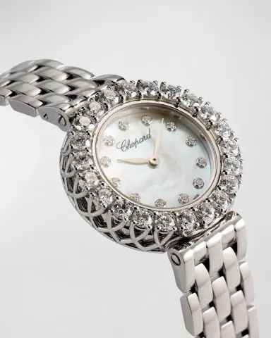 Chopard 18K White Gold 26mm Diamond Bezel and Mother-of-Pearl Dial Watch | Thumbnail 3 Chopard 18K White Gold 26mm Diamond Bezel and Mother-of-Pearl Dial Watch | Thumbnail 3