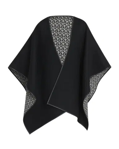 Ferragamo Gancini Wool & Leather Cape | Thumbnail 1 Ferragamo Gancini Wool & Leather Cape | Thumbnail 1