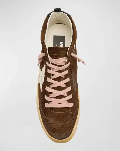 Golden Goose Mid Star Brogue Distressed Suede Sneakers | Thumbnail 5 Golden Goose Mid Star Brogue Distressed Suede Sneakers | Thumbnail 5