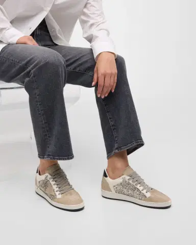 Golden Goose Ballstar Suede Glitter Low-Top Sneakers | Thumbnail 2 Golden Goose Ballstar Suede Glitter Low-Top Sneakers | Thumbnail 2