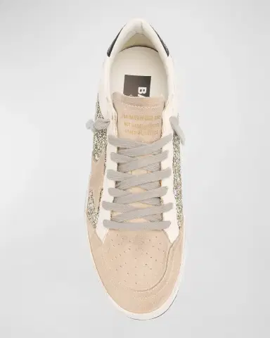 Golden Goose Ballstar Suede Glitter Low-Top Sneakers | Thumbnail 6 Golden Goose Ballstar Suede Glitter Low-Top Sneakers | Thumbnail 6
