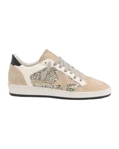 Golden Goose Ballstar Suede Glitter Low-Top Sneakers | Thumbnail 1 Golden Goose Ballstar Suede Glitter Low-Top Sneakers | Thumbnail 1