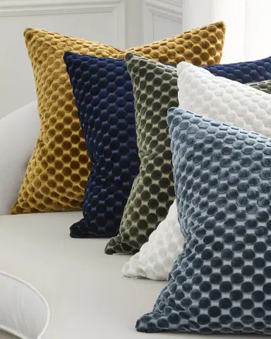 D.V. KAP Home Dance Velvet Polka Dot Decorative Pillow | Thumbnail 1 D.V. KAP Home Dance Velvet Polka Dot Decorative Pillow | Thumbnail 1
