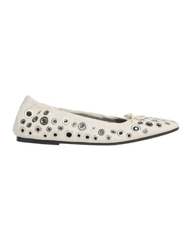 Amy Grommet Zip Leather Ballerina Flats Amy Grommet Zip Leather Ballerina Flats