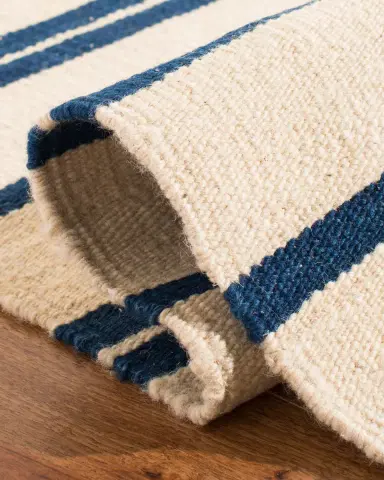 Ralph Lauren Home Celeste Stripe Patch Hand-Woven Rug | Thumbnail 5 Ralph Lauren Home Celeste Stripe Patch Hand-Woven Rug | Thumbnail 5