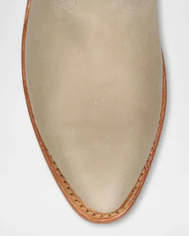 Frye Billy Mixed Leather Western Short Boots | Thumbnail 4 Frye Billy Mixed Leather Western Short Boots | Thumbnail 4