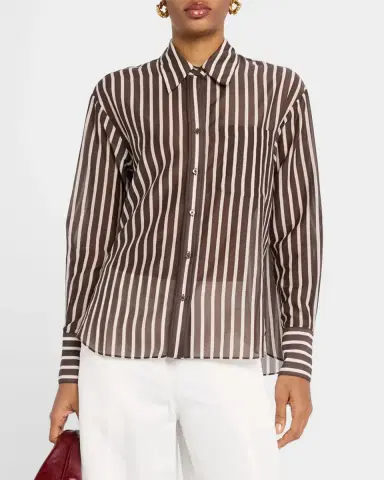 TWP Joey Striped Cotton-Silk Shirt | Thumbnail 3 TWP Joey Striped Cotton-Silk Shirt | Thumbnail 3