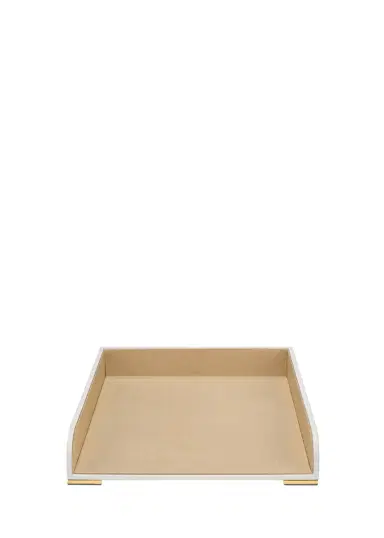 AERIN Classic Leather Paper Tray | Thumbnail 3 AERIN Classic Leather Paper Tray | Thumbnail 3
