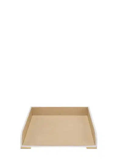 AERIN Classic Leather Paper Tray | Thumbnail 1 AERIN Classic Leather Paper Tray | Thumbnail 1