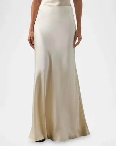 Ralph Lauren Collection Masina Stretch Satin Skirt | Thumbnail 4 Ralph Lauren Collection Masina Stretch Satin Skirt | Thumbnail 4