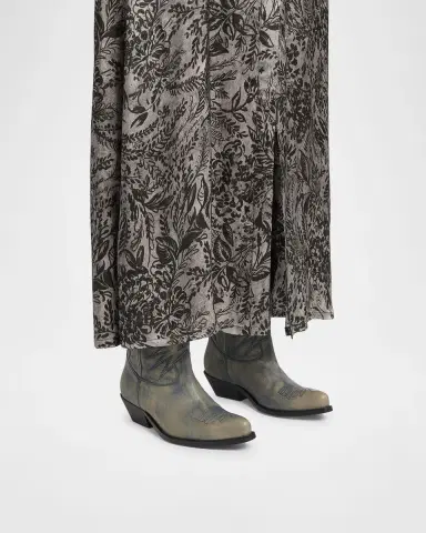 Golden Goose Wish Star Treated Leather Western Boots | Thumbnail 2 Golden Goose Wish Star Treated Leather Western Boots | Thumbnail 2