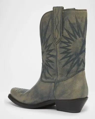 Golden Goose Wish Star Treated Leather Western Boots | Thumbnail 4 Golden Goose Wish Star Treated Leather Western Boots | Thumbnail 4
