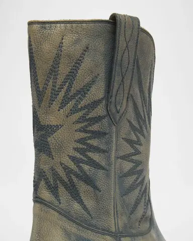 Golden Goose Wish Star Treated Leather Western Boots | Thumbnail 5 Golden Goose Wish Star Treated Leather Western Boots | Thumbnail 5