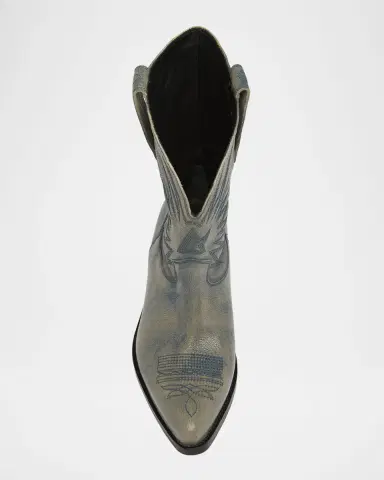 Golden Goose Wish Star Treated Leather Western Boots | Thumbnail 6 Golden Goose Wish Star Treated Leather Western Boots | Thumbnail 6