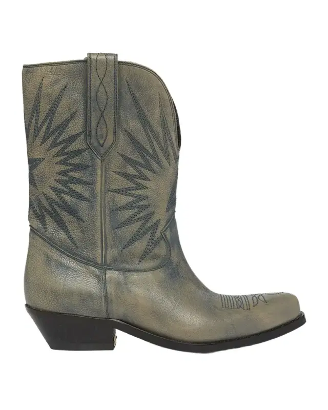 Wish Star Treated Leather Western Boots Wish Star Treated Leather Western Boots