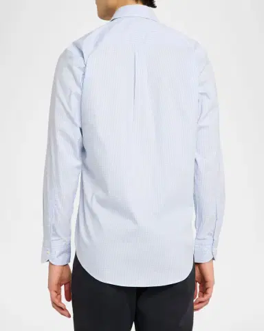 Peter Millar Men 's Conway Crown Lite Micro-Plaid Stretch Cotton Sport Shirt | Thumbnail 2 Peter Millar Men 's Conway Crown Lite Micro-Plaid Stretch Cotton Sport Shirt | Thumbnail 2
