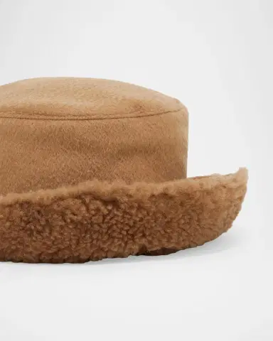 Max Mara Fiducia Reversible Camel & Teddy Cloche Hat | Thumbnail 2 Max Mara Fiducia Reversible Camel & Teddy Cloche Hat | Thumbnail 2