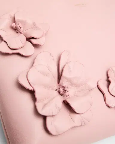 Jimmy Choo Floral Applique Leather Flat Pouch Bag | Thumbnail 6 Jimmy Choo Floral Applique Leather Flat Pouch Bag | Thumbnail 6