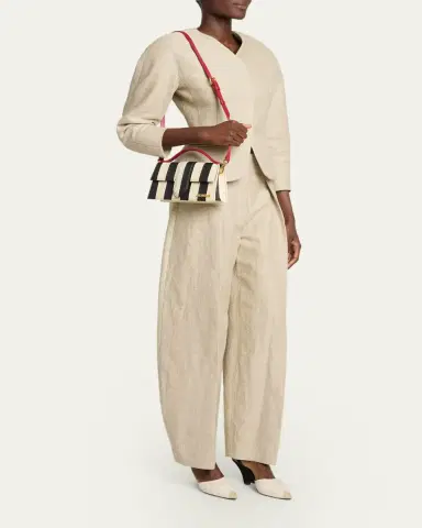 Jacquemus Le Grand Bambino Striped Top-Handle Bag | Thumbnail 5 Jacquemus Le Grand Bambino Striped Top-Handle Bag | Thumbnail 5