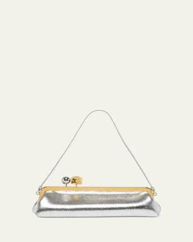 Jacquemus La Pochette Salon Snakeskin-Embossed Leather Clutch Bag | Thumbnail 6 Jacquemus La Pochette Salon Snakeskin-Embossed Leather Clutch Bag | Thumbnail 6