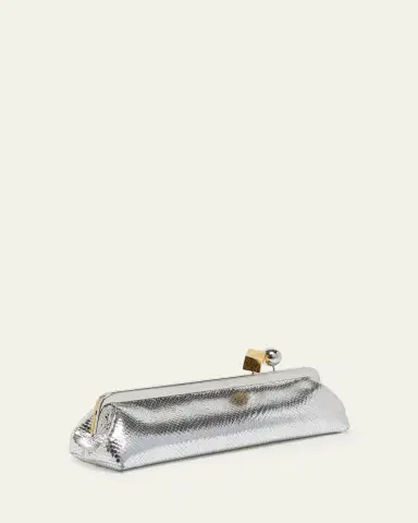 Jacquemus La Pochette Salon Snakeskin-Embossed Leather Clutch Bag | Thumbnail 8 Jacquemus La Pochette Salon Snakeskin-Embossed Leather Clutch Bag | Thumbnail 8