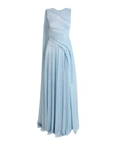 Talbot Runhof Draped Sleeveless Metallic Gown with Cape | Thumbnail 1 Talbot Runhof Draped Sleeveless Metallic Gown with Cape | Thumbnail 1