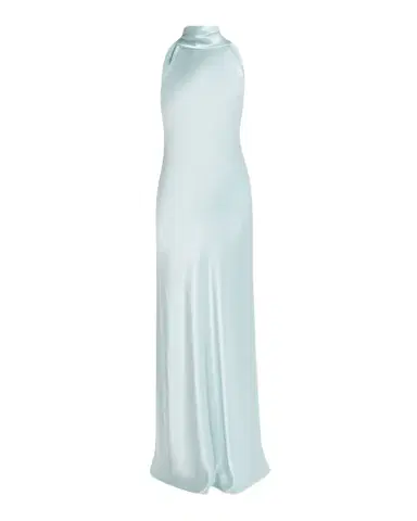 Talbot Runhof Pope Crepe Satin Halter Gown | Thumbnail 1 Talbot Runhof Pope Crepe Satin Halter Gown | Thumbnail 1