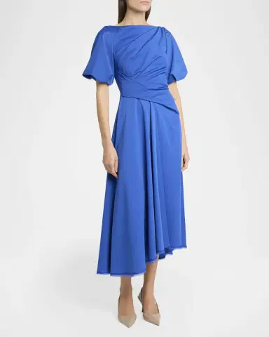 Talbot Runhof Ross Draped-Waist Midi Dress | Thumbnail 4 Talbot Runhof Ross Draped-Waist Midi Dress | Thumbnail 4