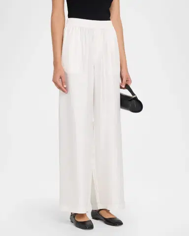 Lisa Yang Silk Twill Wide-Leg Trousers | Thumbnail 4 Lisa Yang Silk Twill Wide-Leg Trousers | Thumbnail 4